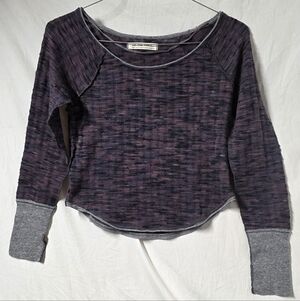 Women’s Free People We The Free Long Sleeve Scoop Neck Knit Top Size Small